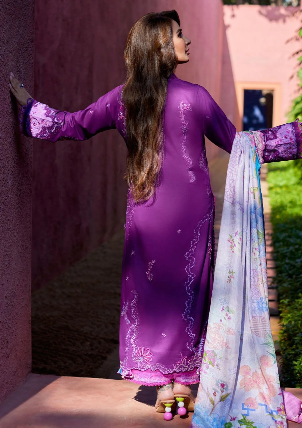 Farah Talib Aziz Luxury Lawn Collection 2024 | FTA 07