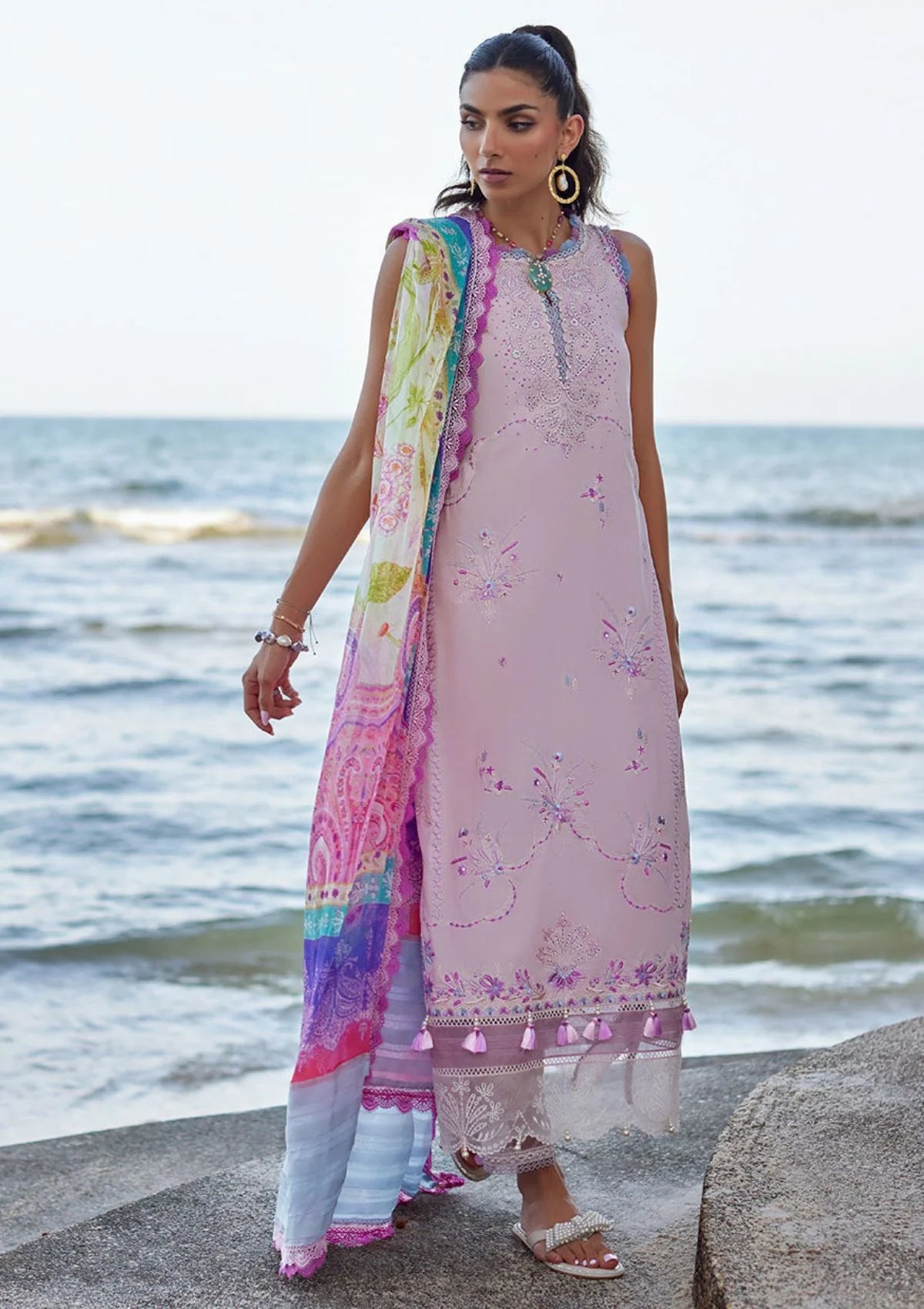 Farah Talib Aziz Luxury Lawn Collection 2024 | FTA 10