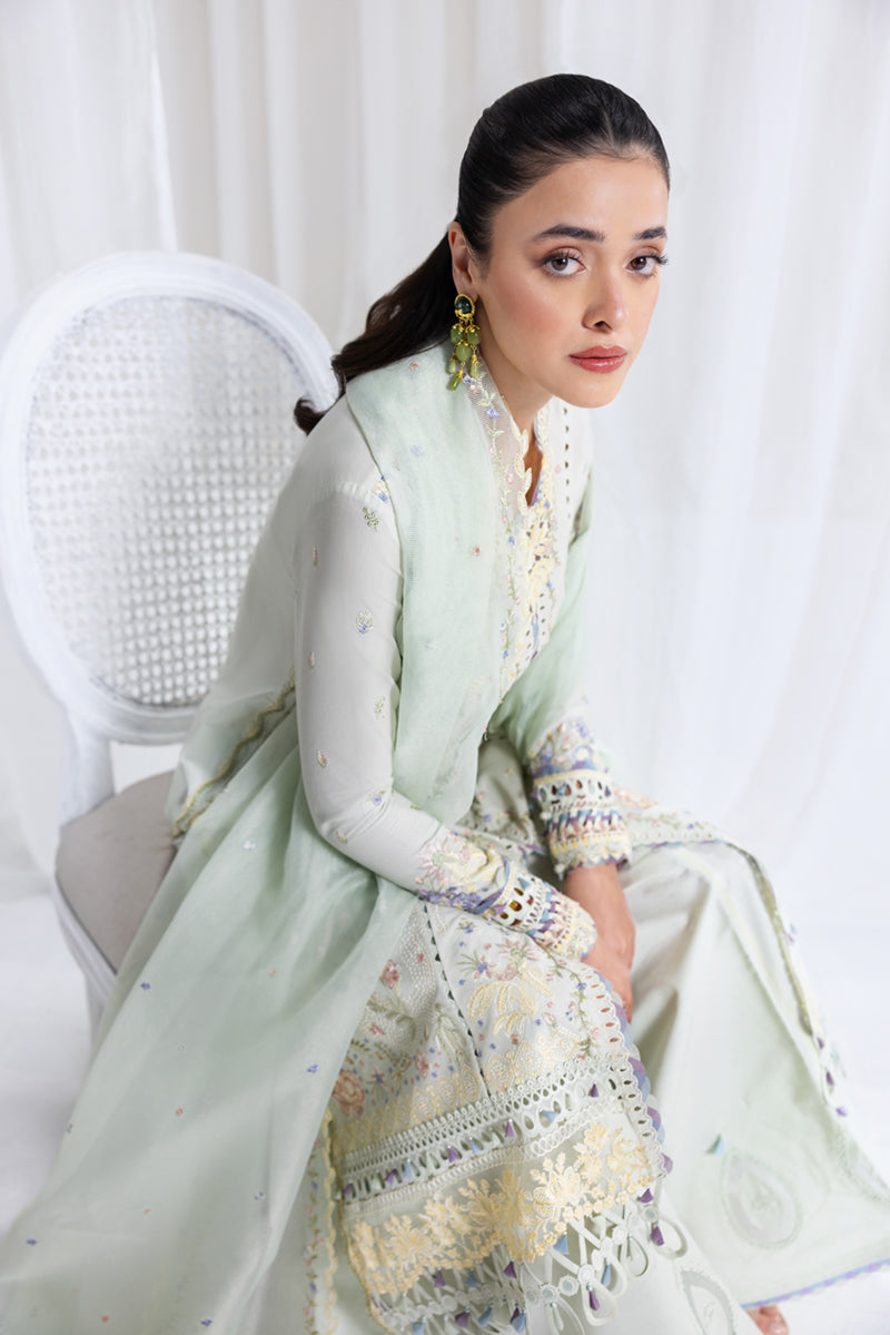 Qalamkar Luxury Lawn 2025 - 3pc Unstitched | Rimsha