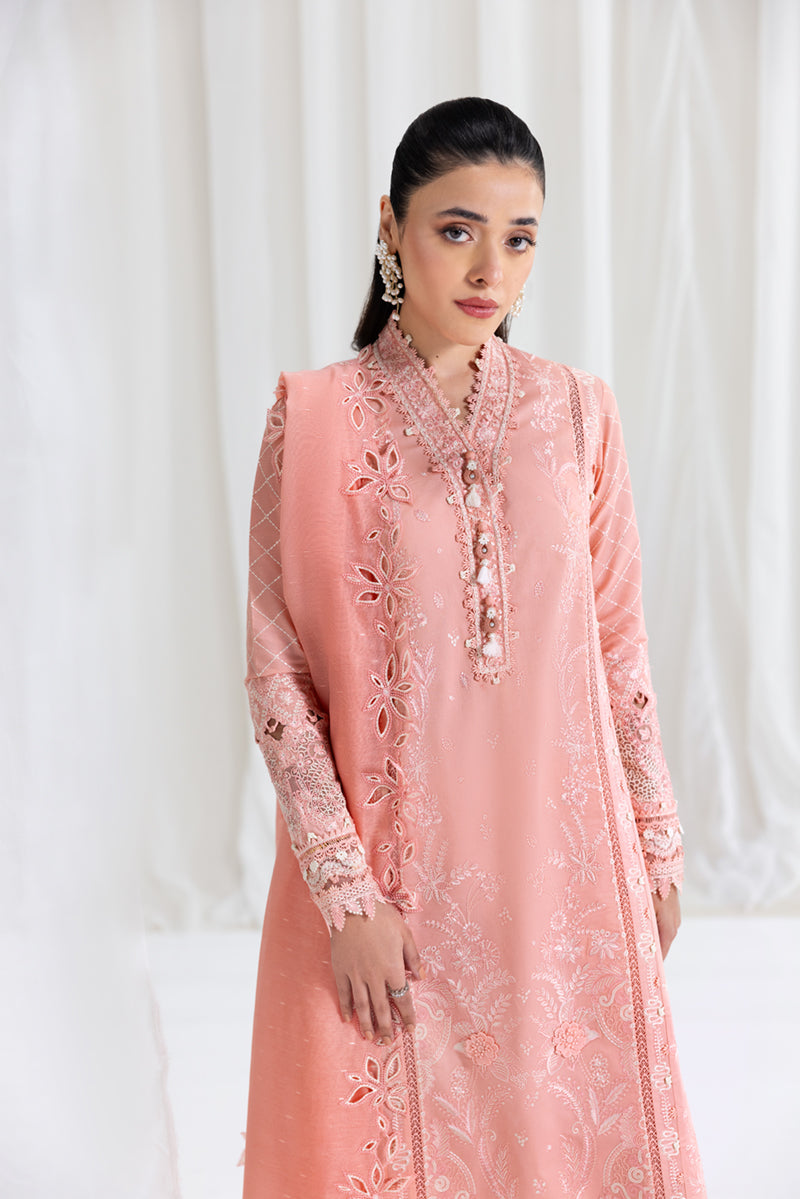 Qalamkar Luxury Lawn 2025 - 3pc Unstitched | Jafa
