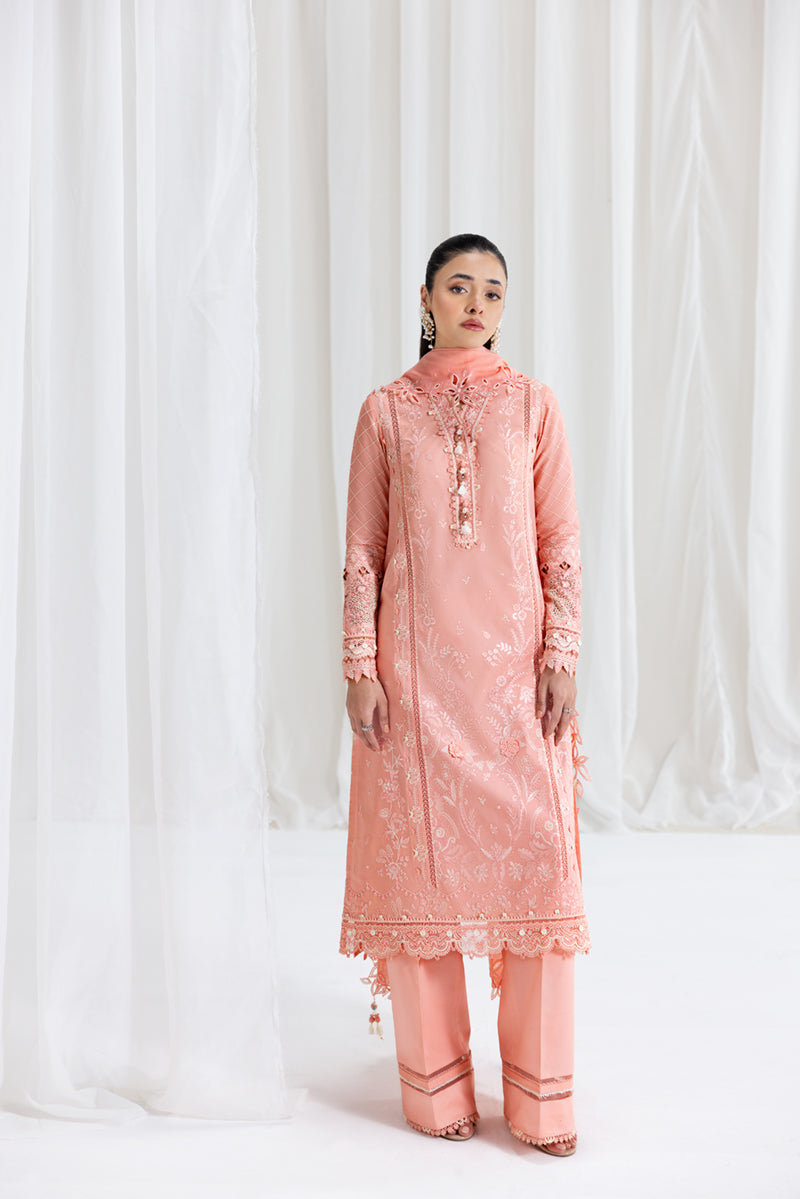 Qalamkar Luxury Lawn 2025 - 3pc Unstitched | Jafa