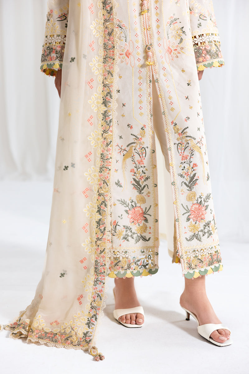 Qalamkar Luxury Lawn 2025 - 3pc Unstitched | Rina