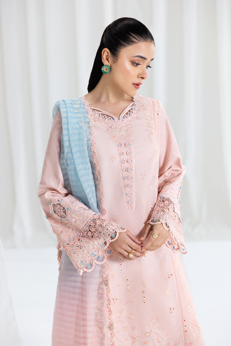 Qalamkar Luxury Lawn 2025 - 3pc Unstitched | Aleeza