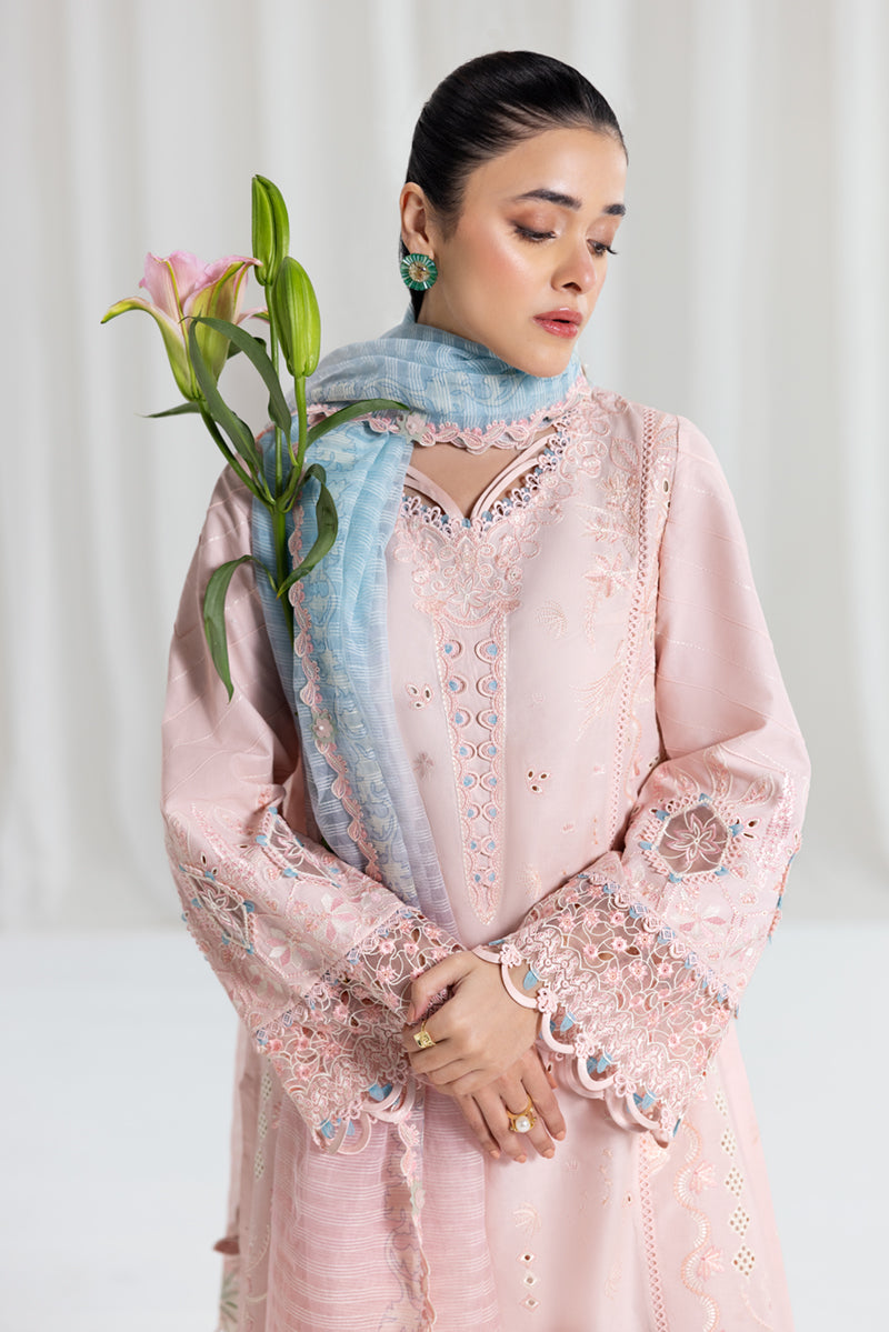 Qalamkar Luxury Lawn 2025 - 3pc Unstitched | Aleeza