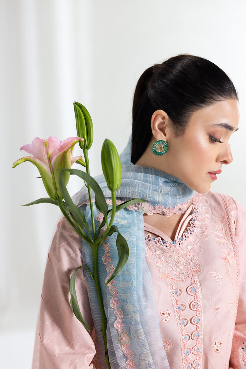 Qalamkar Luxury Lawn 2025 - 3pc Unstitched | Aleeza