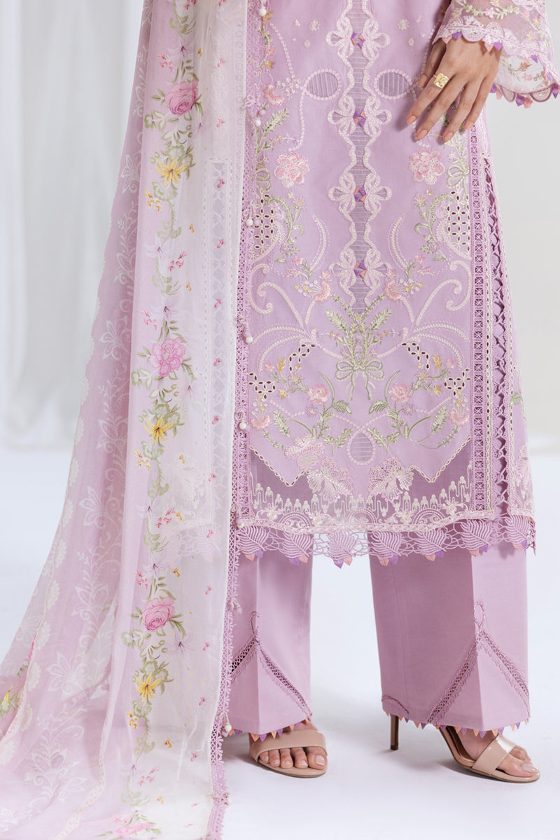 Qalamkar Luxury Lawn 2025 - 3pc Unstitched | Komal