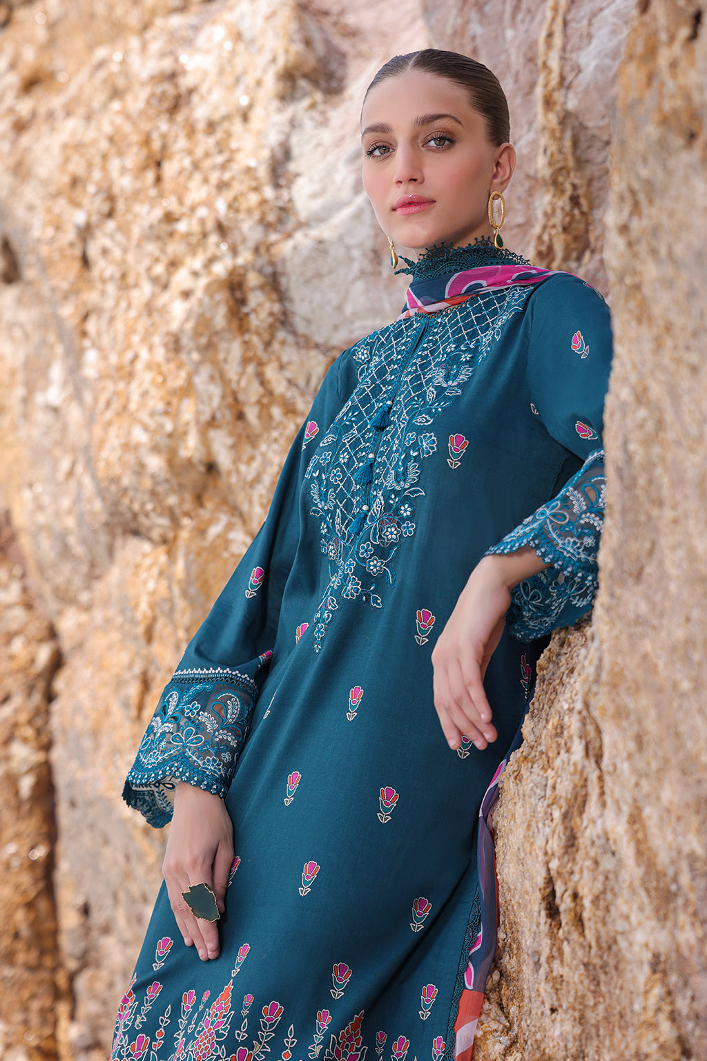 Ayzel Tropicana Unstitched Embroidered Lawn Volume 2 | Peacock