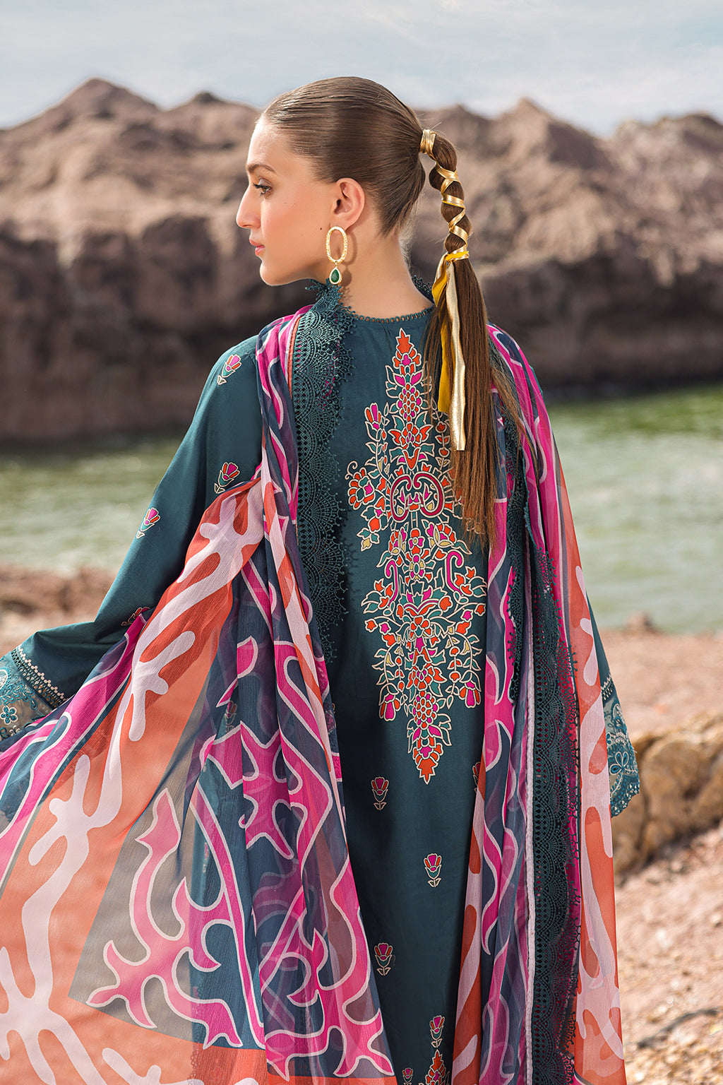Ayzel Tropicana Unstitched Embroidered Lawn Volume 2 | Peacock