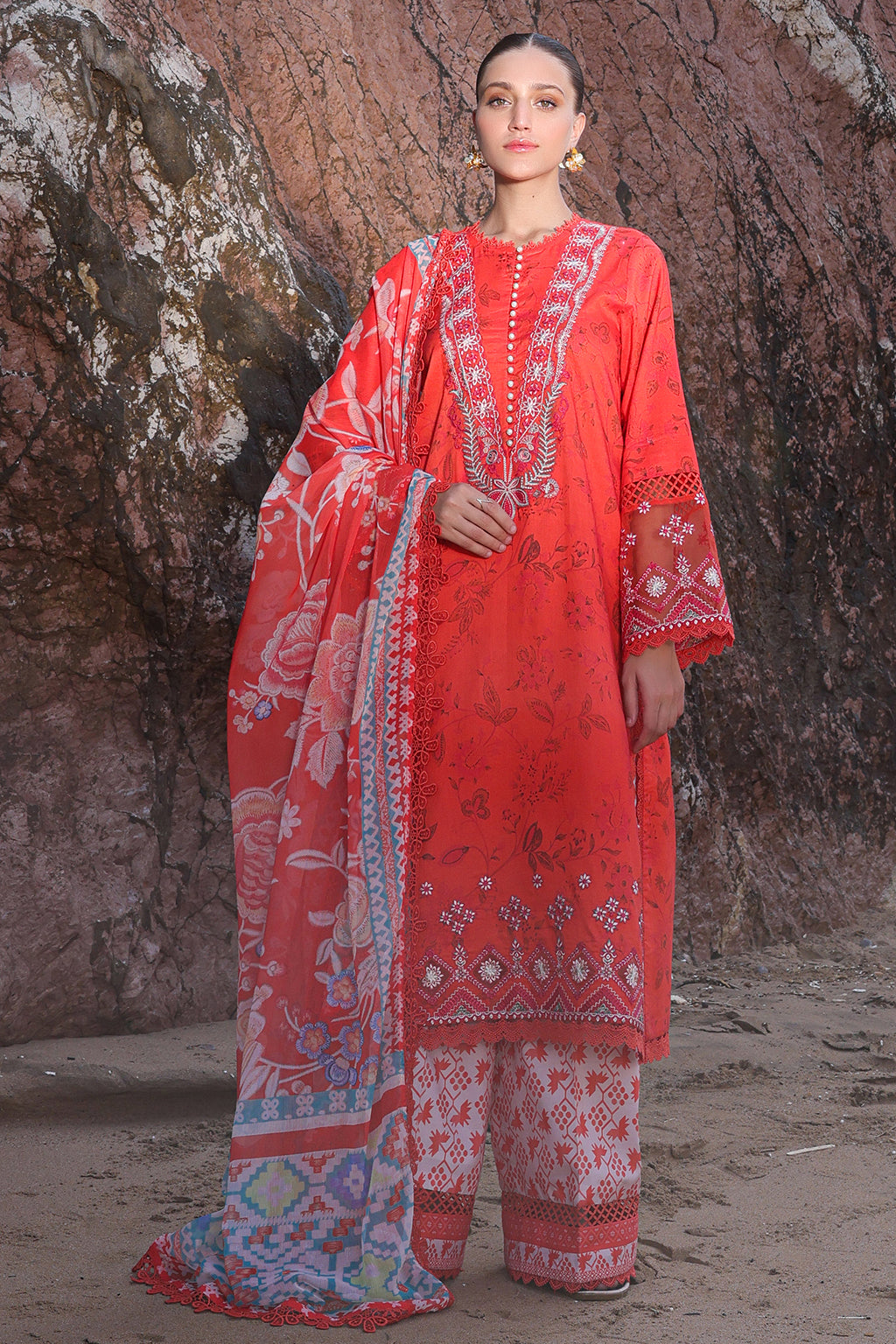 Ayzel Tropicana Unstitched Embroidered Lawn Volume 2 | Zinia