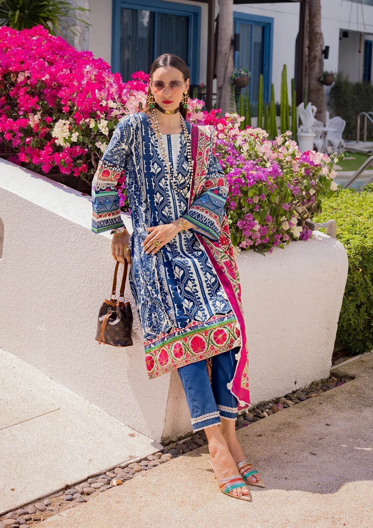 Elaf Prints Lawn Collection | 7B - ELNAZ - Mirha Fashion