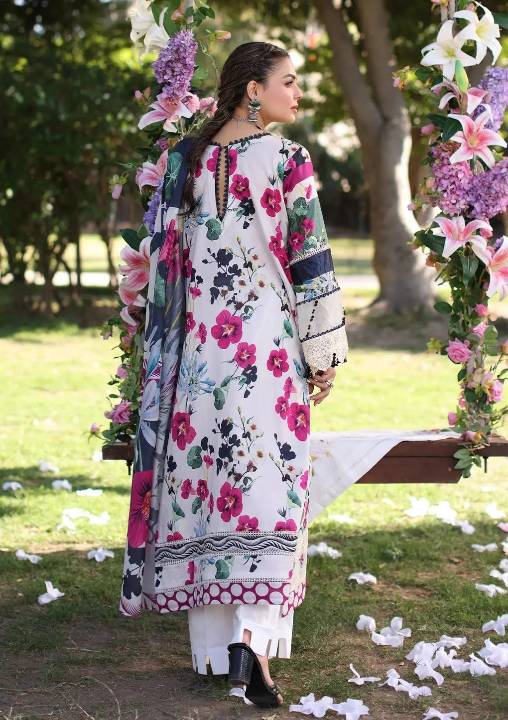 Elaf Print Chikankari Lawn 2024 | Lovelight | ECK-1A