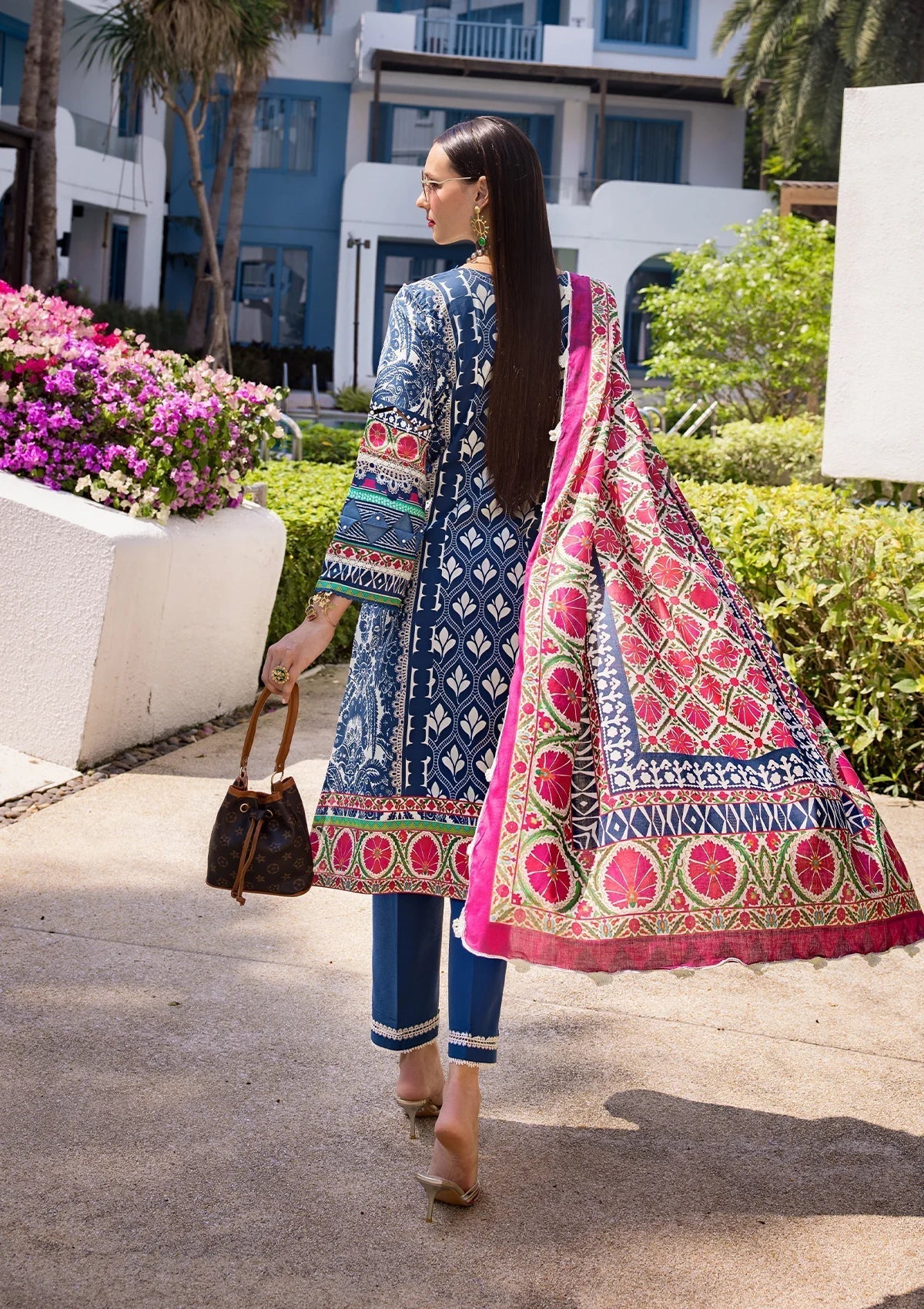 Elaf Prints Lawn Collection | 7B - ELNAZ - Mirha Fashion