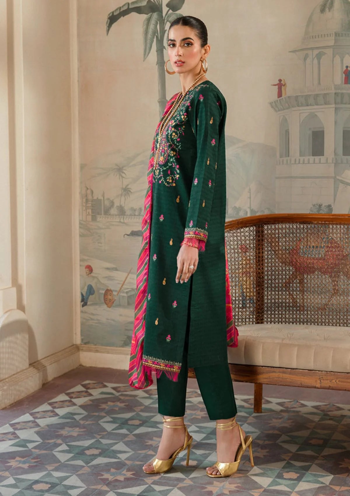 Raj Bari Essential Premium Embroidered 3-Piece Lawn | 6
