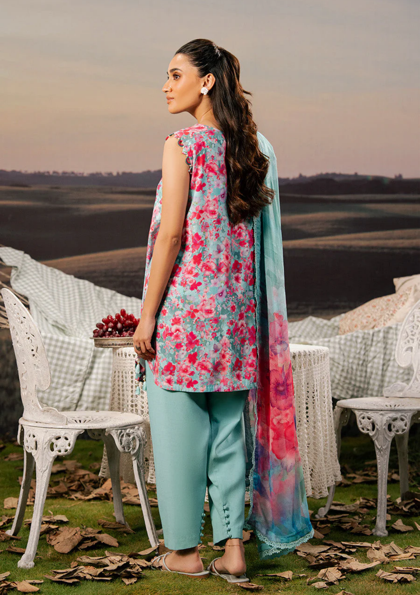 Maria B. MBasic Fall 2025 Collection – 3 Piece Unstitched Suit | 10A