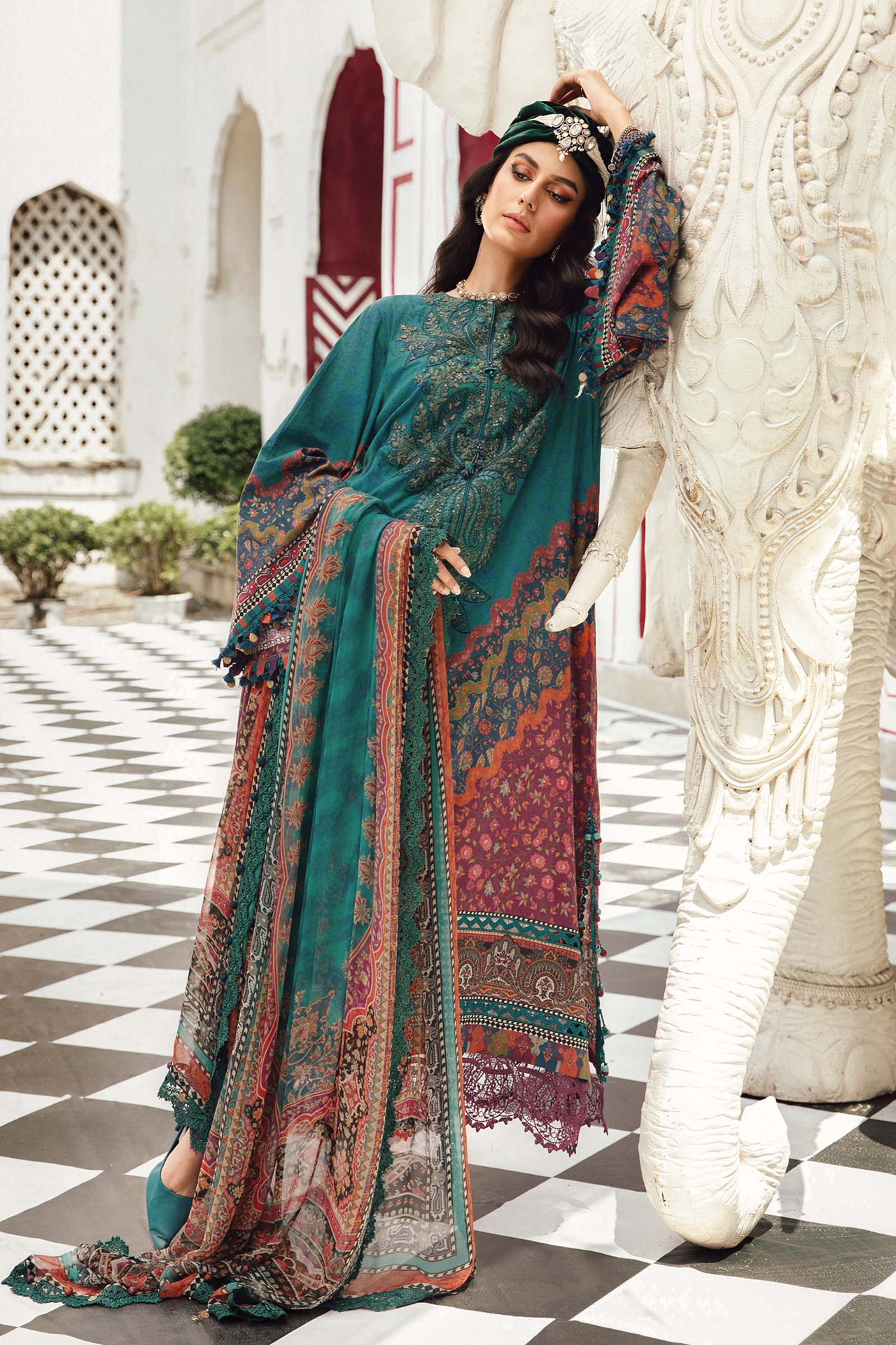 Maria B Mprints Fall Edit 3 PCS Unstitched 2025 | 10B
