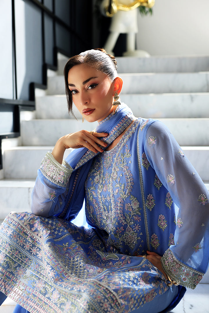 Manahil Lakhani Luminara Unstitched Chiffon Collection |Azura