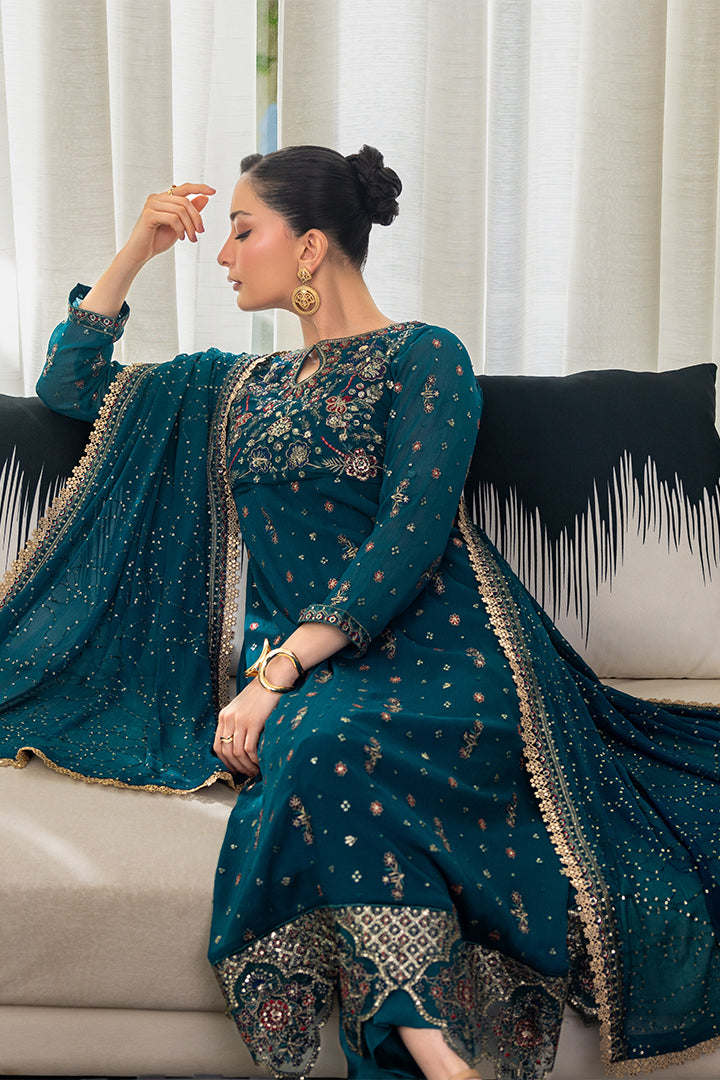 Manahil Lakhani Luminara Unstitched Chiffon Collection |Esmara