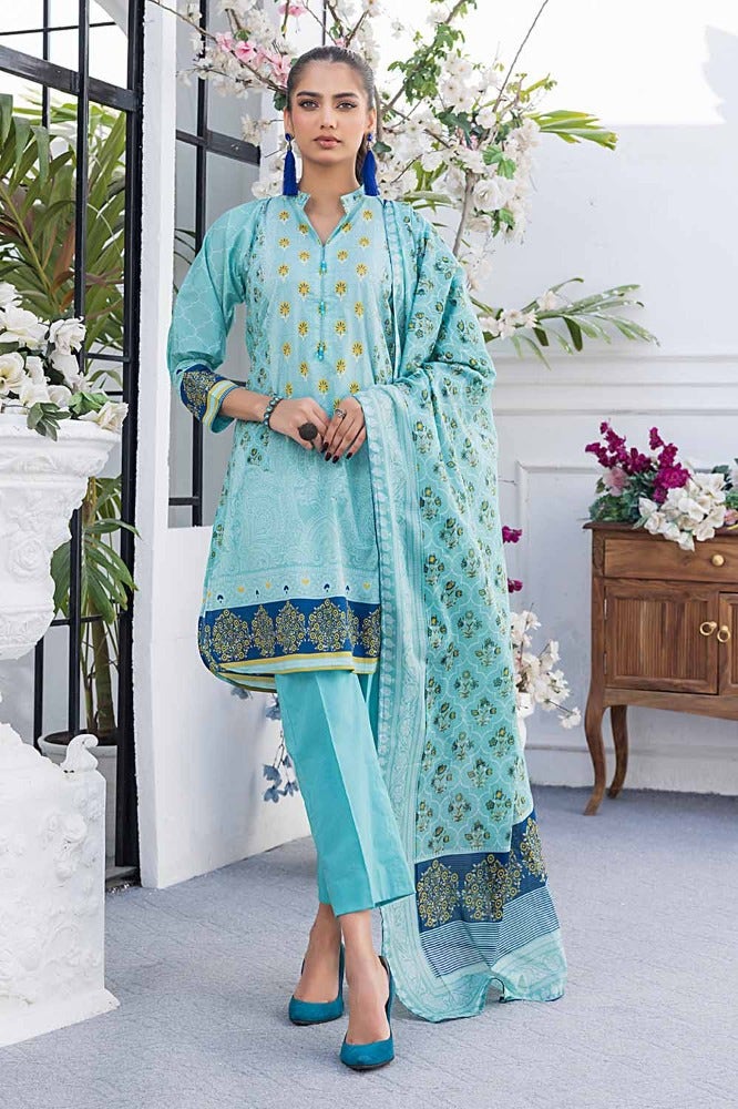 Gul Ahmed Printed Lawn`24 | CL # 42123 B - Mirha Fashion