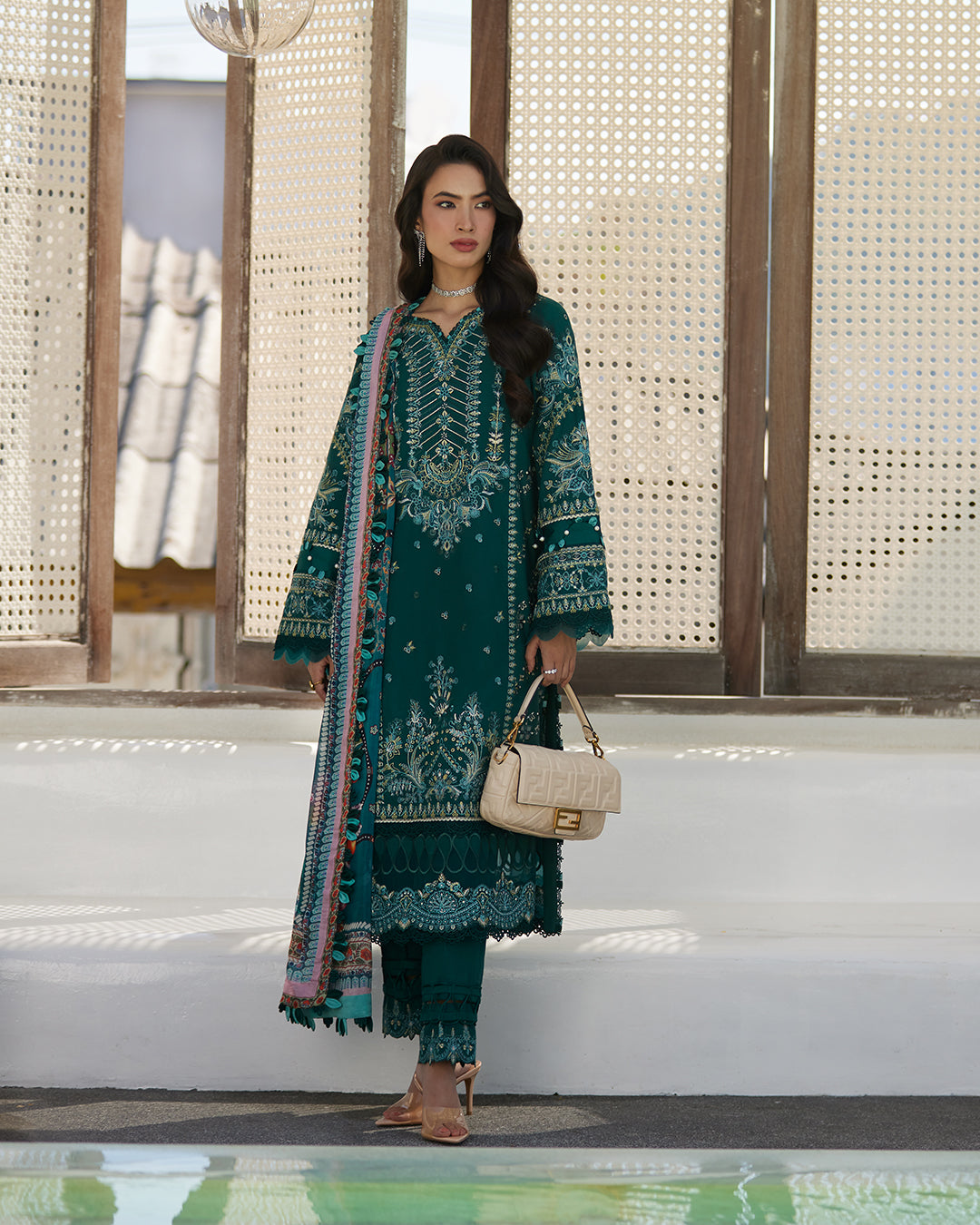 Liliana By Faiza Saqlain Luxury Lawn Collection 2024 | Milena