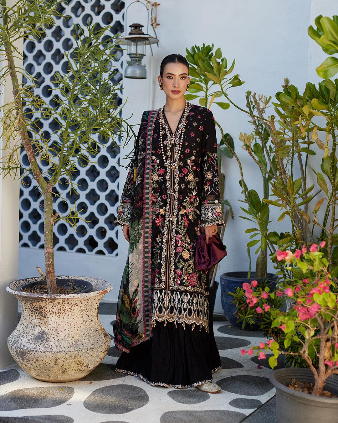 Faiza Saqlain Liliana Luxury Lawn 2024 | Merle