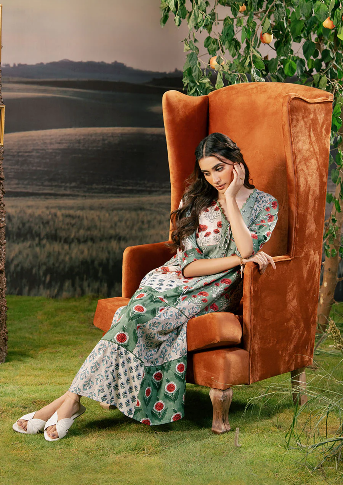 Maria B. MBasic Fall 2025 Collection – 3 Piece Unstitched Suit | 02B