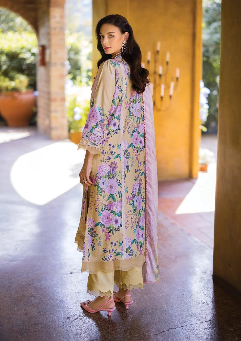Elaf Print Chikankari Lawn Collection 2024 | Twinkle | ECT-4A