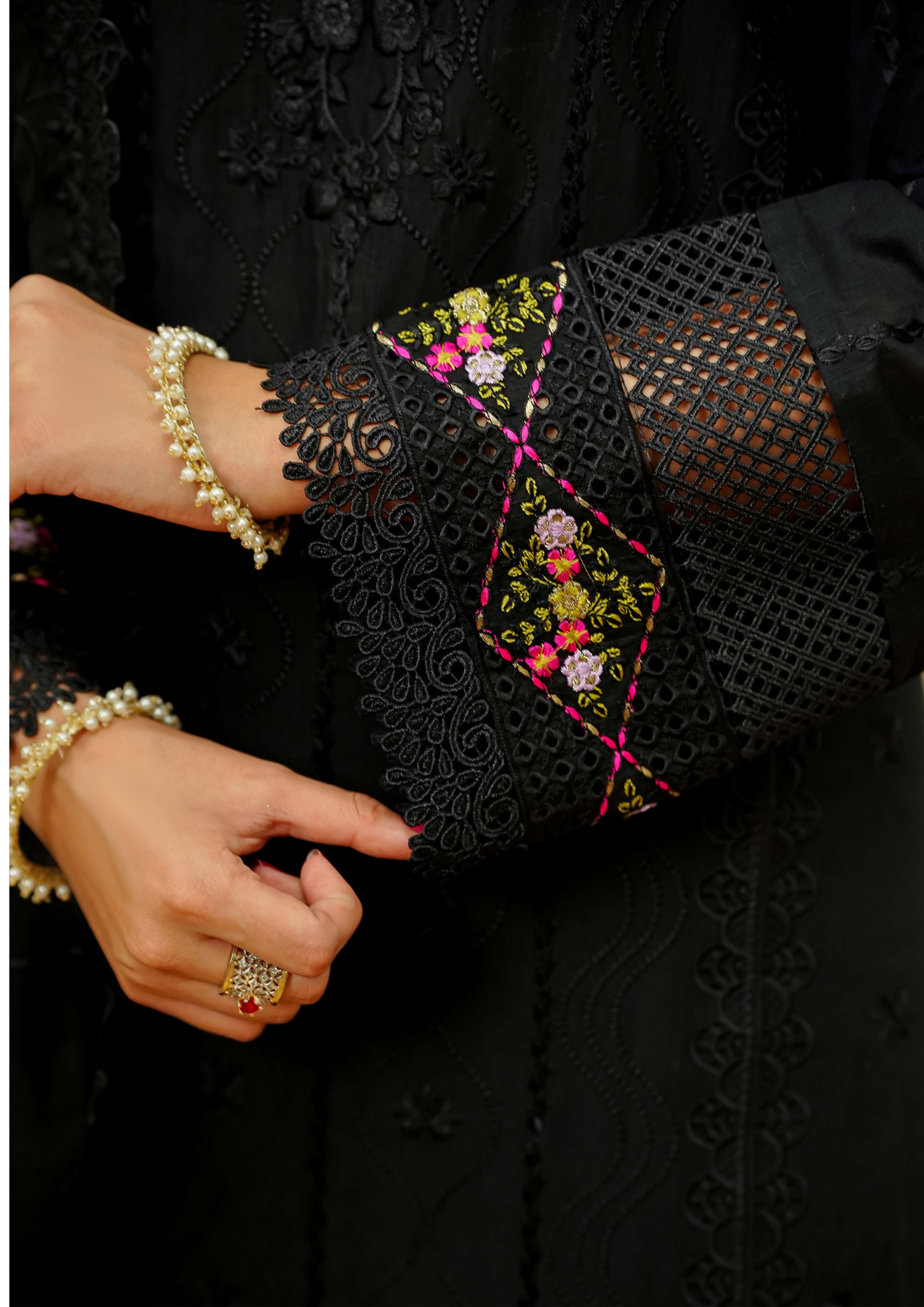 Agha Noor Cotton Ready To Wear Collection Ronak 2025 | Black