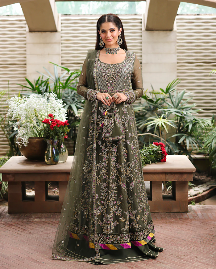Roheenaz Aangan Chiffon Unstitched Collection 25 RUNCH250104 | Mehwar