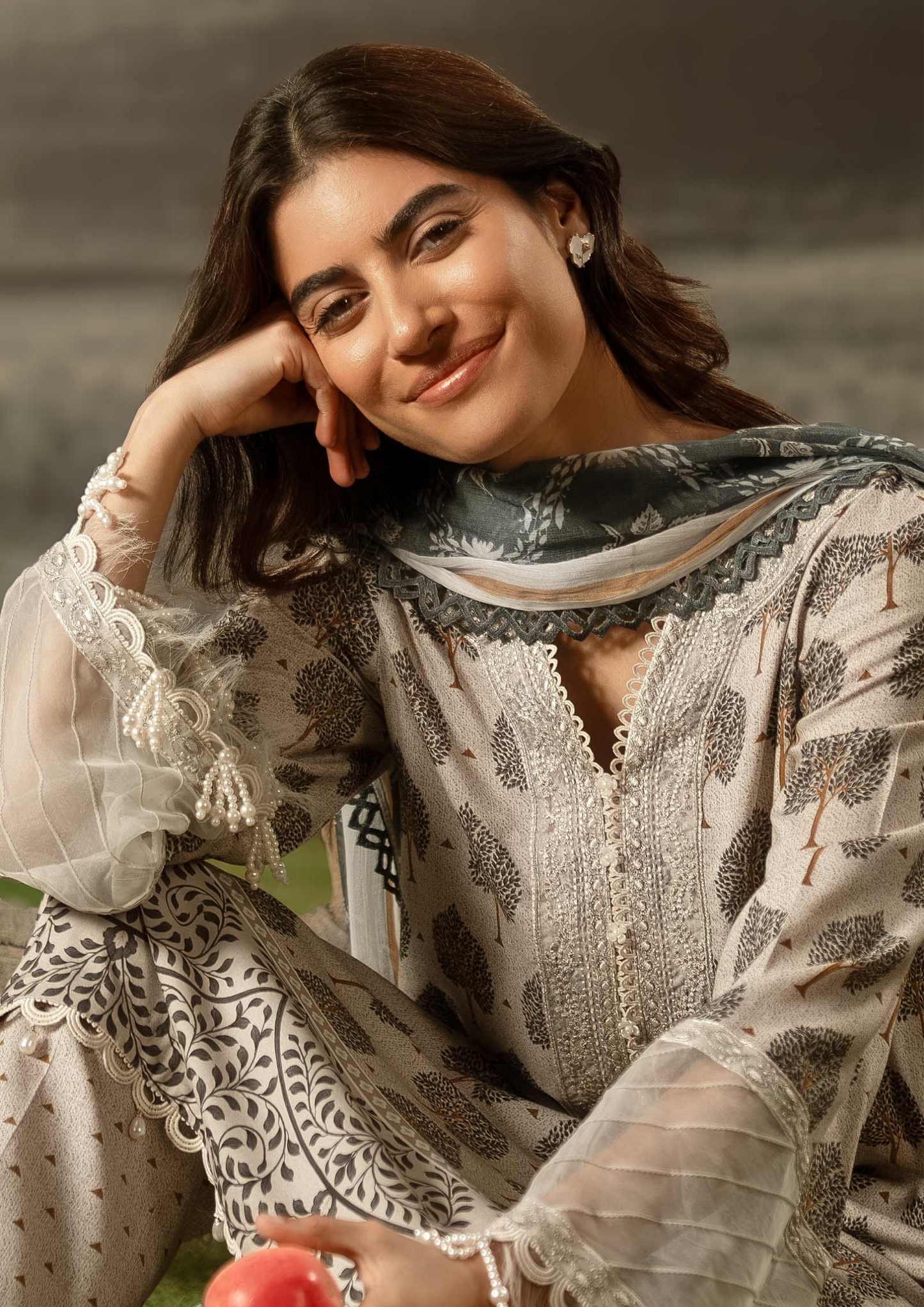Maria B. MBasic Fall 2025 Collection β 3 Piece Unstitched Suit | 03A