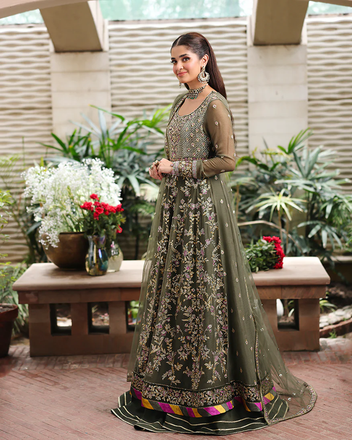 Roheenaz Aangan Chiffon Unstitched Collection 25 RUNCH250104 | Mehwar