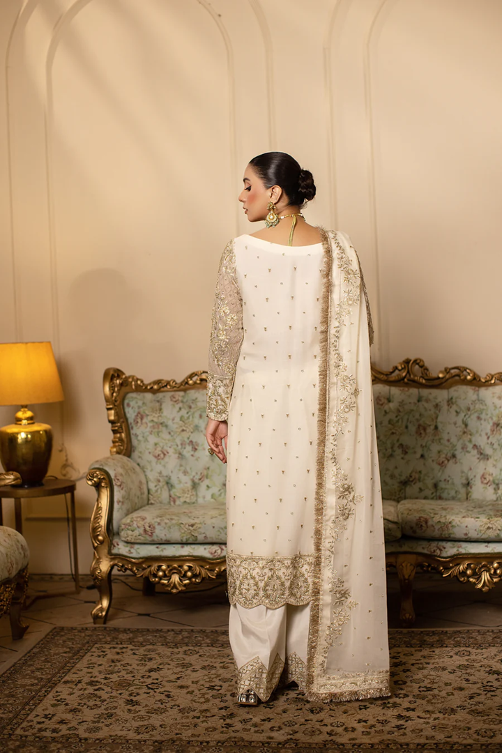 Rajkumari Formal By Sidra Aleem 3 PCS Unstitched 25 | Luminara 08