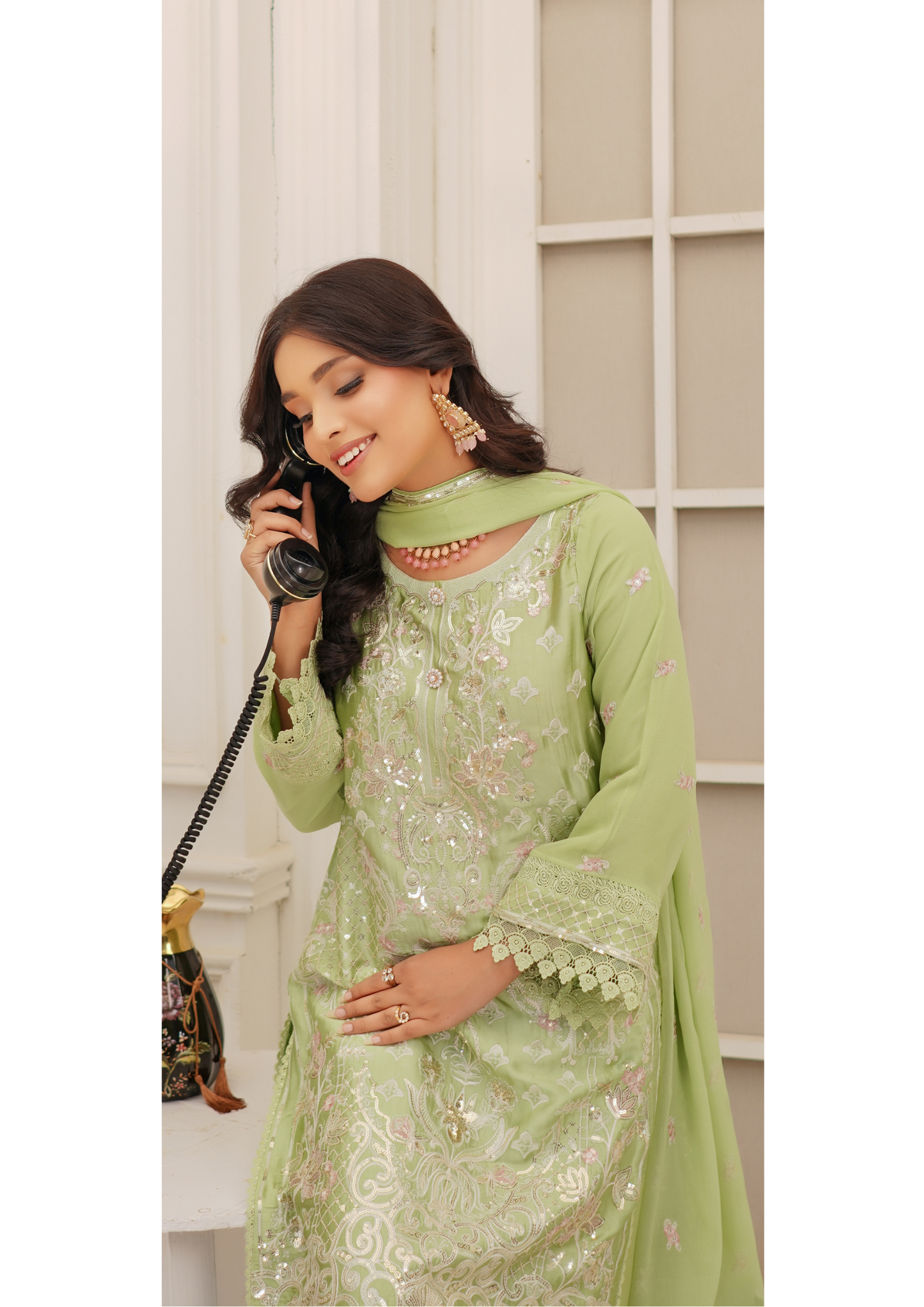 Agha Noor Silk Ready to Wear Collection Nov-2025 | Light Green