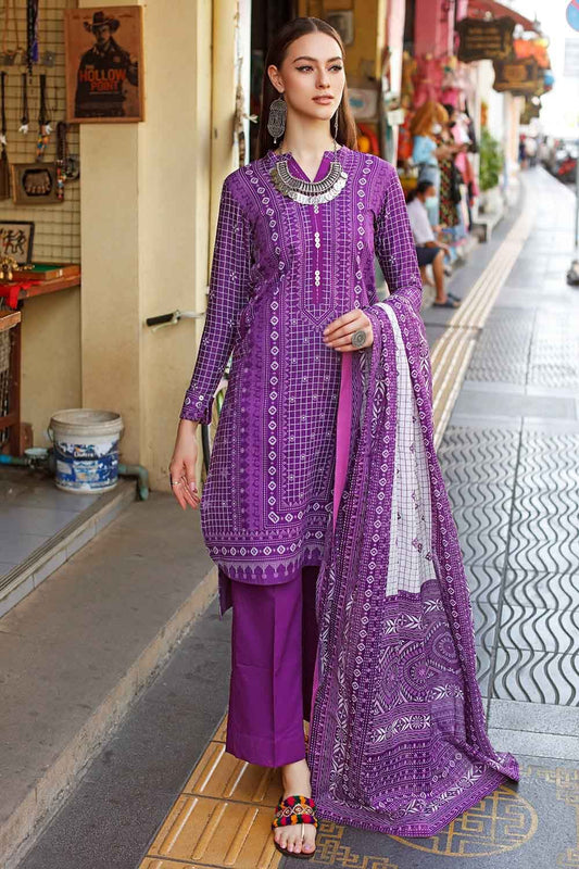Gul Ahmed Printed Unstitched Lawn 2-piece | TL-22029A