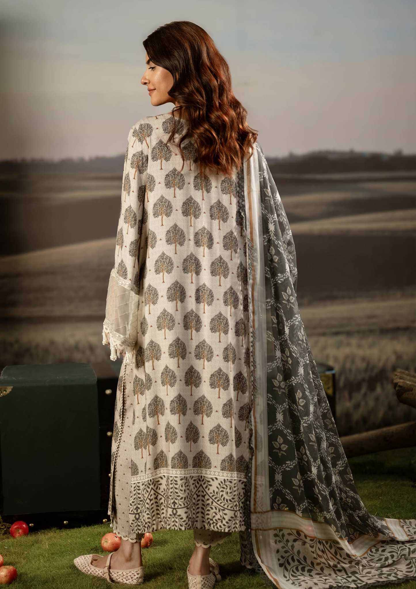 Maria B. MBasic Fall 2025 Collection β 3 Piece Unstitched Suit | 03A