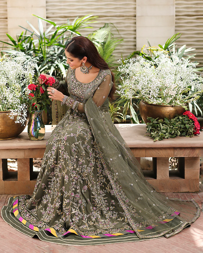Roheenaz Aangan Chiffon Unstitched Collection 25 RUNCH250104 | Mehwar