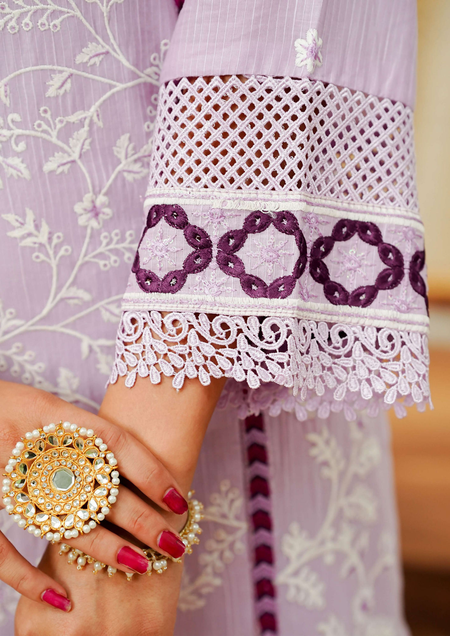 Agha Noor Cotton Ready To Wear Collection Ronak 2025 | Lavender