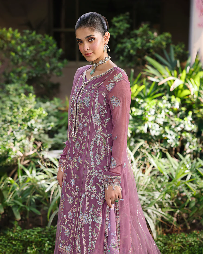 Roheenaz Aangan Chiffon Unstitched Collection 25 RUNCH250102 | Arooj
