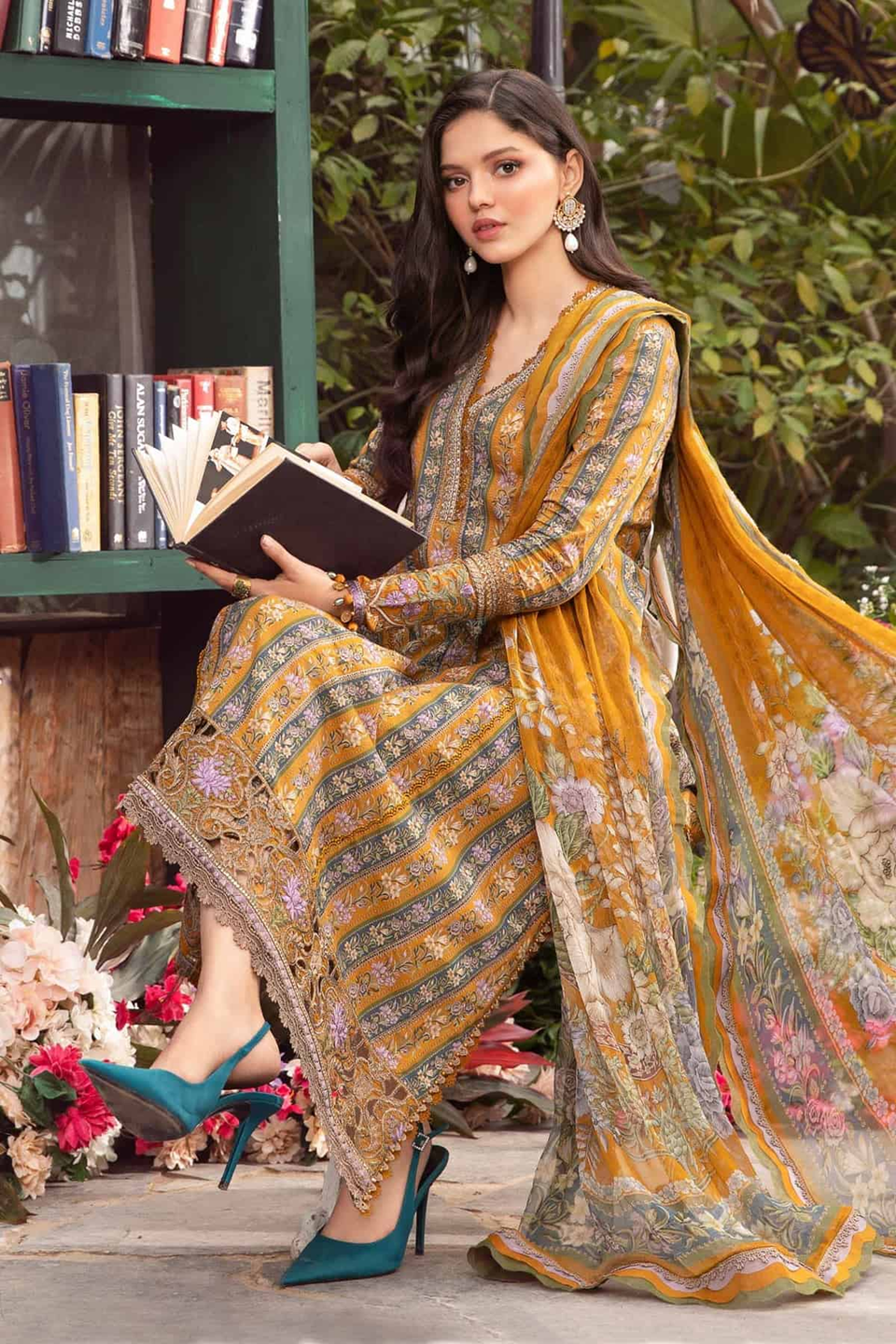 Maria.B M-prints Lawn Collection 2024 Volume - 21 | 7-A