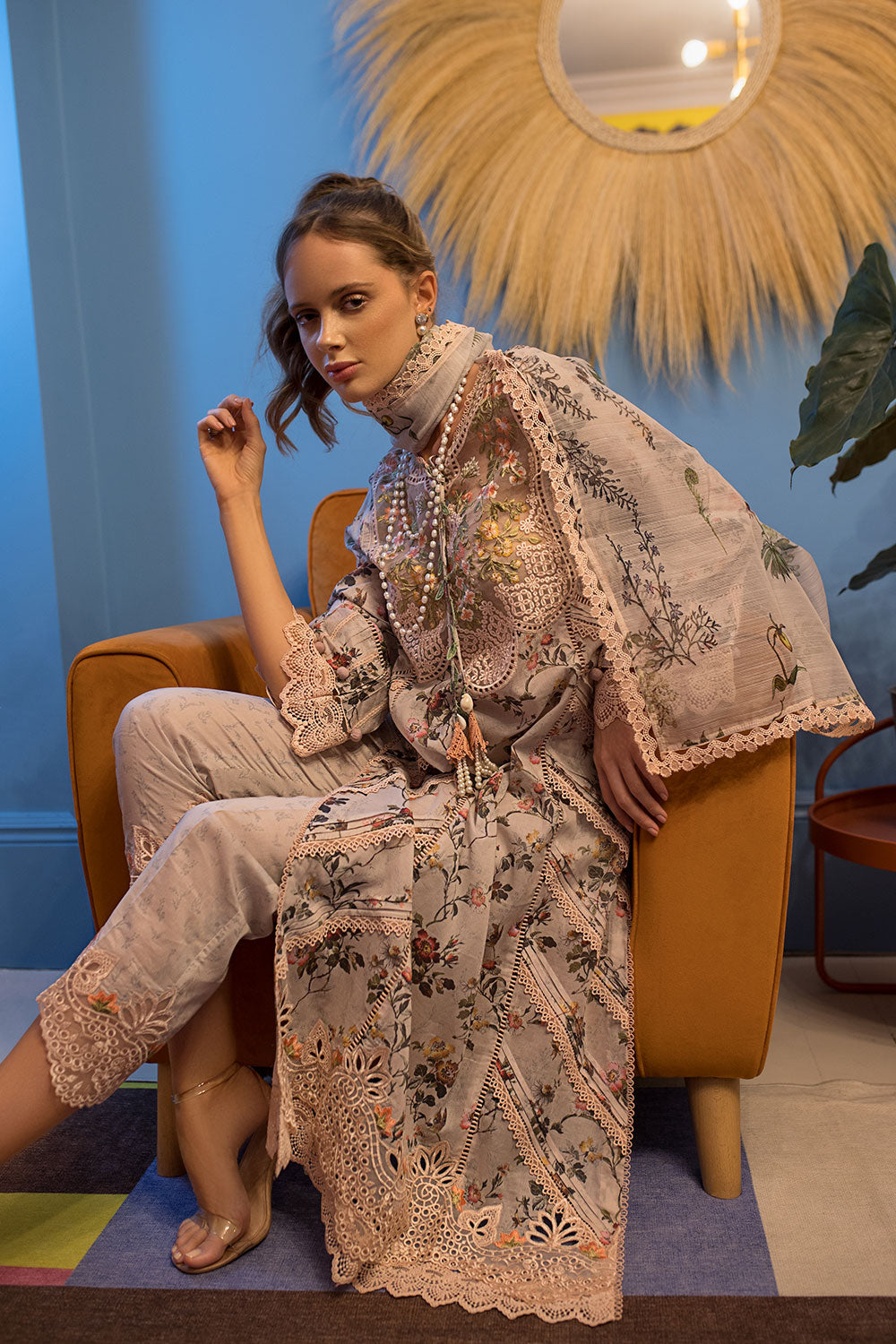 "Sobia Nazir Vital Lawn Collection - 3A - 2024 " - Mirha Fashion