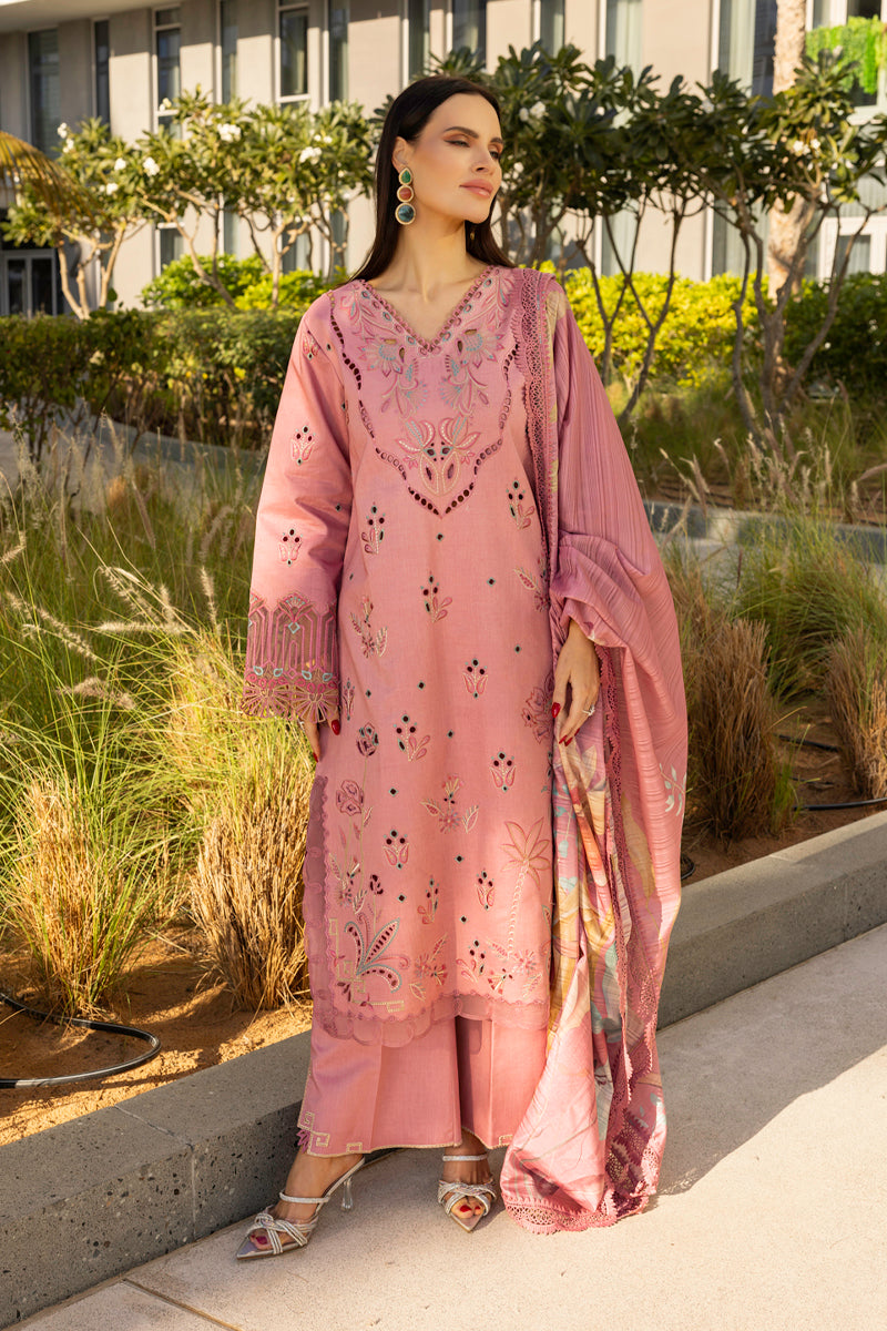Rang Rasiya Carnation Unstitched Lawn 2025| Orchid