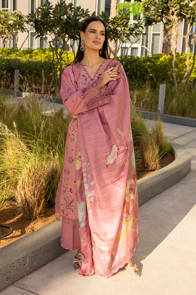 Rang Rasiya Carnation Unstitched Lawn 2025| Orchid