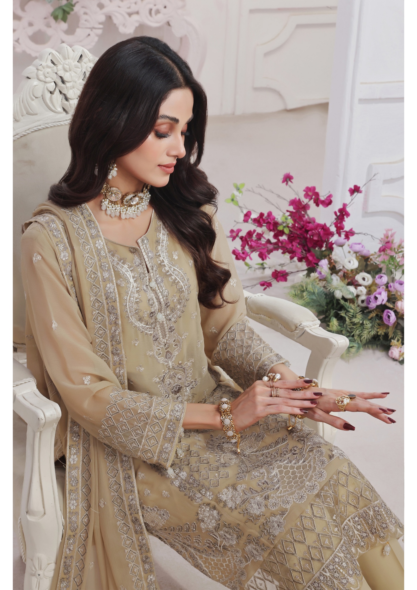 Soghat Creation chiffon | Florum Design 01