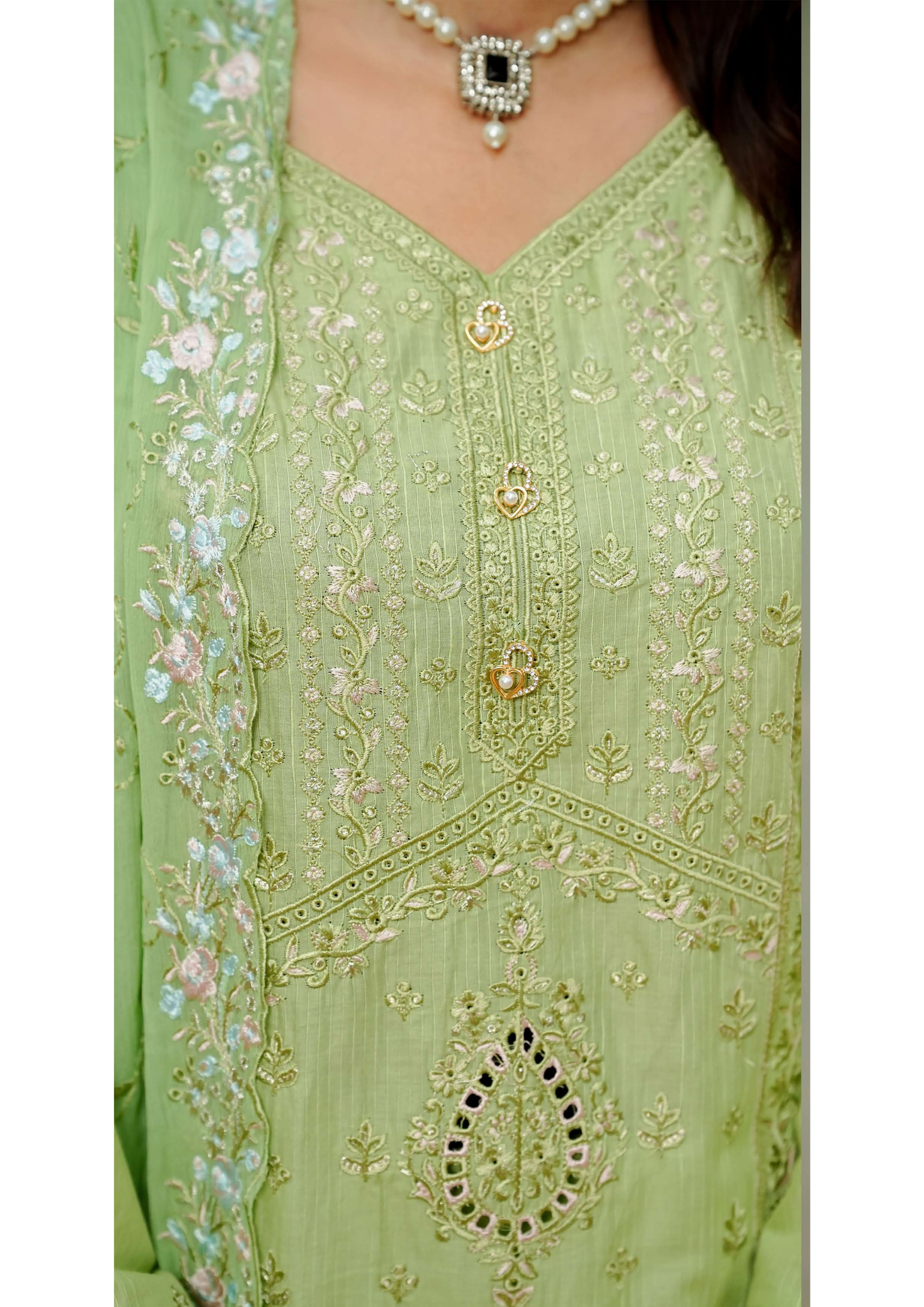 Agha Noor Cotton Ready To Wear Collection Ronak 2025 | Green