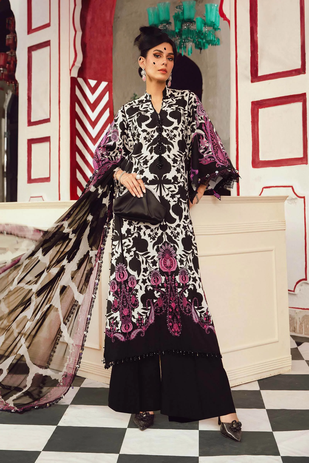 Maria B Mprints Fall Edit 3 PCS Unstitched 2025 | 4B
