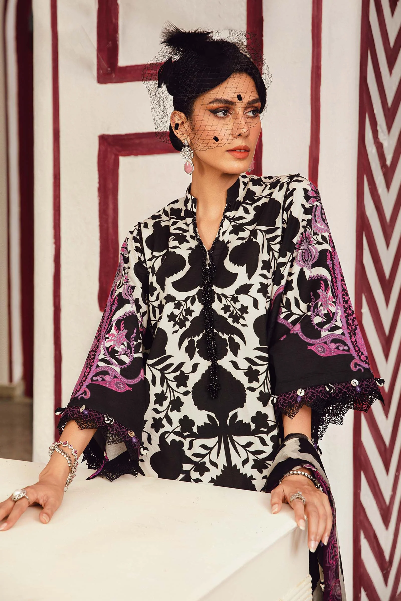 Maria B Mprints Fall Edit 3 PCS Unstitched 2025 | 4B