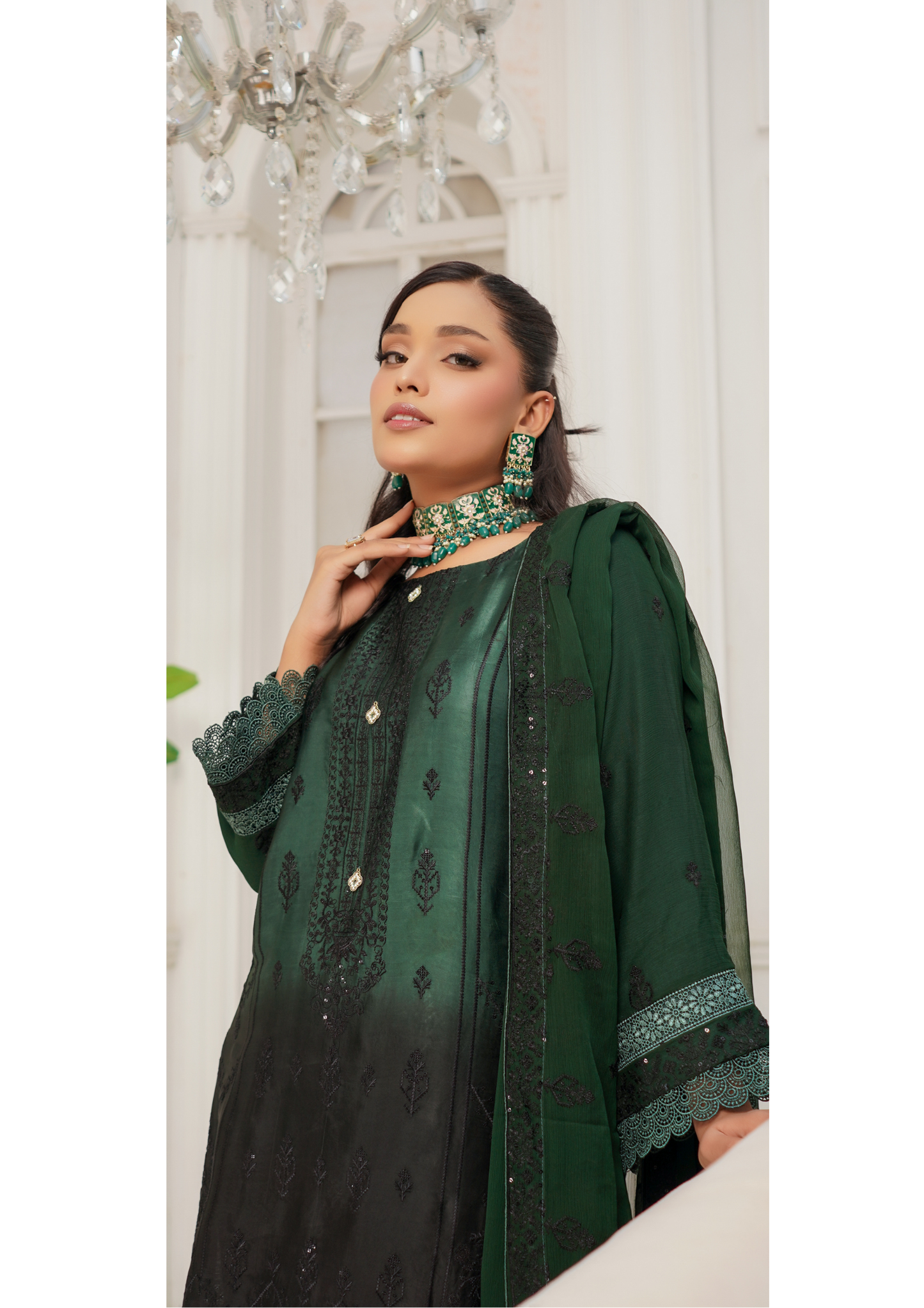 Agha Noor Silk Ready to Wear Collection Nov-2025 | Dark Green