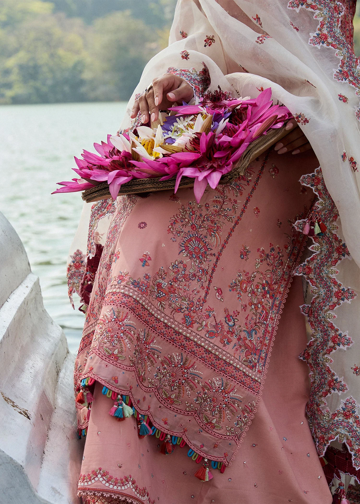Hussain Rehar SS Unstitched Luxury Lawn 2025 |Peaar