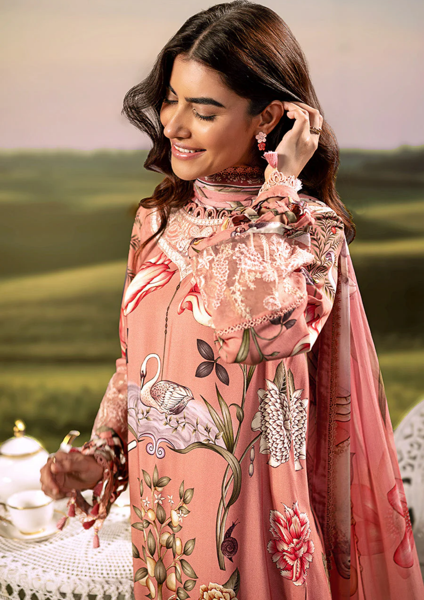Maria B. MBasic Fall 2025 Collection β 3 Piece Unstitched Suit | 04B