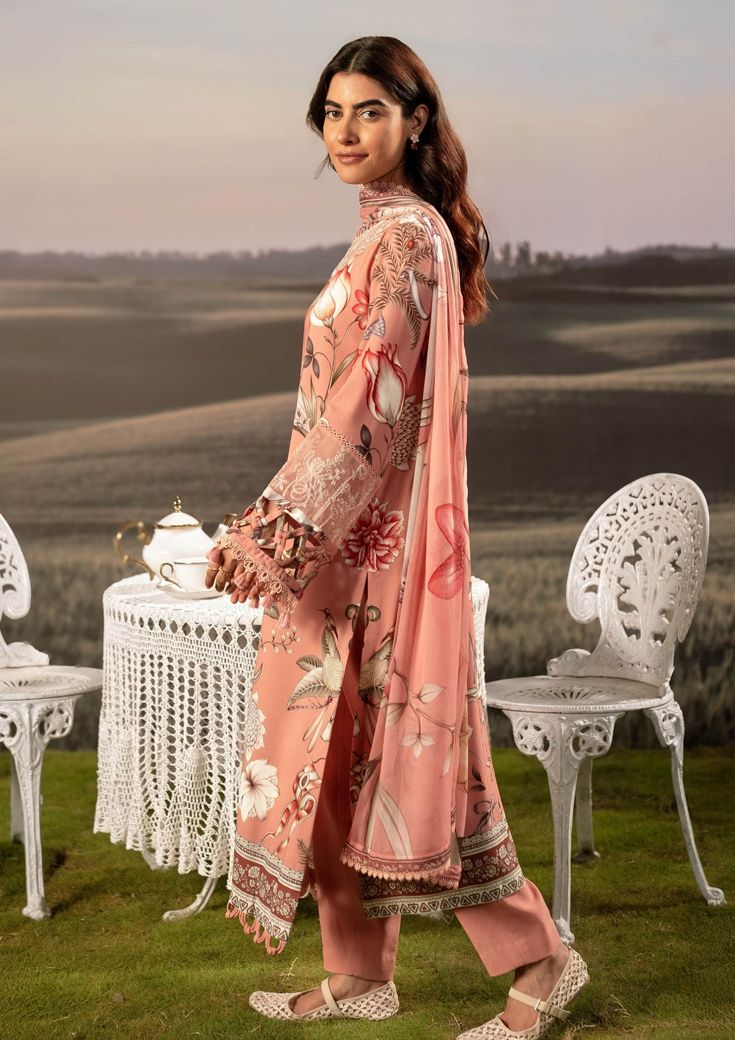 Maria B. MBasic Fall 2025 Collection β 3 Piece Unstitched Suit | 04B