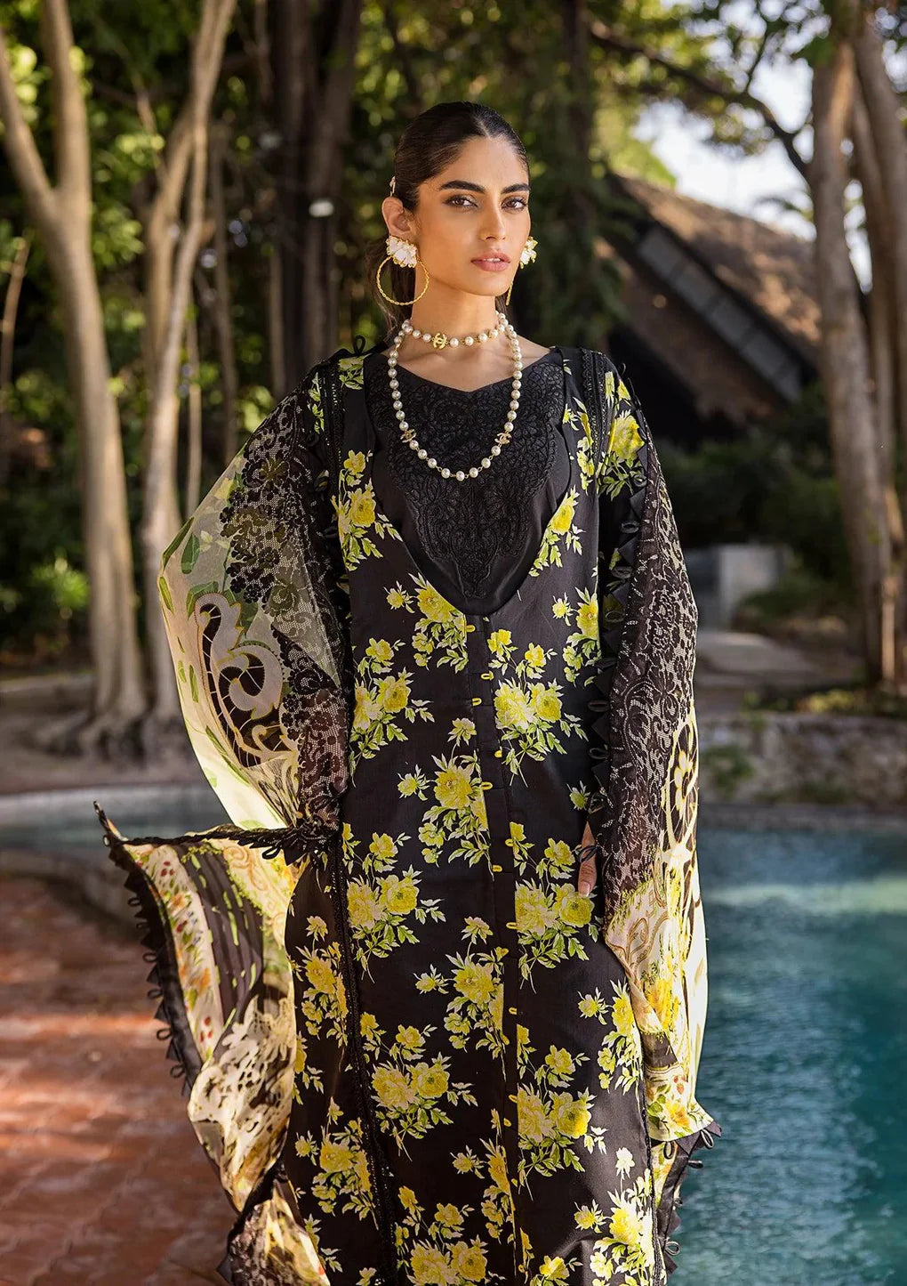 Elaf Signature Embroidered Lawn Collection 2024 | Eclipsed Dream | 6A